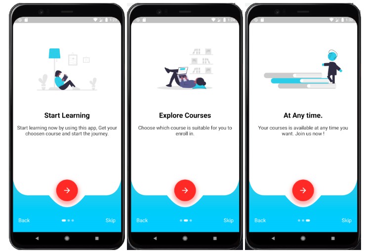 EduStart – Learning App UI